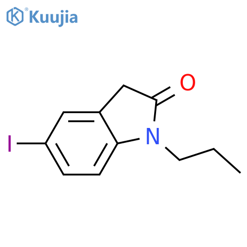 2H-Indol-2-one, 1,3-dihydro-5-iodo-1-propyl- structure