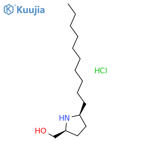 2-Pyrrolidinemethanol, 5-decyl-, hydrochloride, (2S,5S)- structure