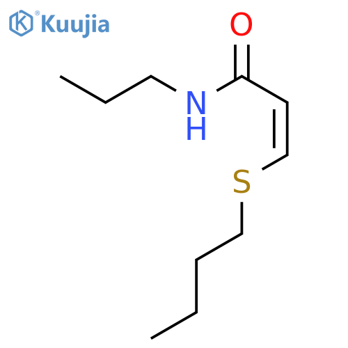 2-Propenamide, 3-(butylthio)-N-propyl-, (Z)- structure
