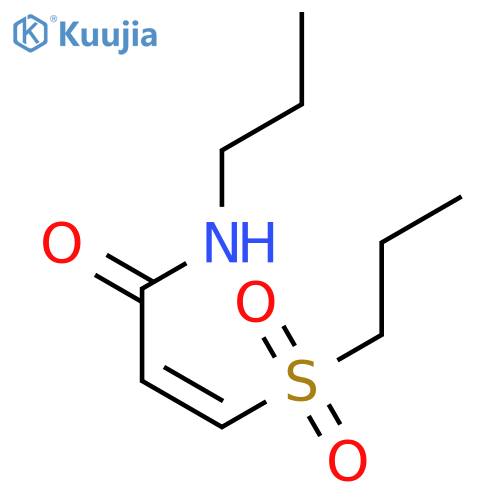 2-PROPENAMIDE, N-PROPYL-3-(PROPYLSULFONYL)-, (Z)- structure