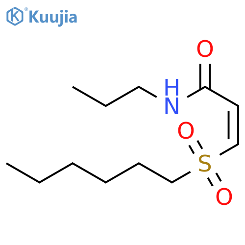 2-PROPENAMIDE, 3-(HEXYLSULFONYL)-N-PROPYL-, (Z)- structure