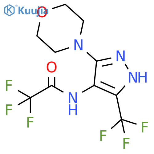 Acetamide,2,2,2-trifluoro-N-[3-(4-morpholinyl)-5-(trifluoromethyl)-1H-pyrazol-4-yl]- structure