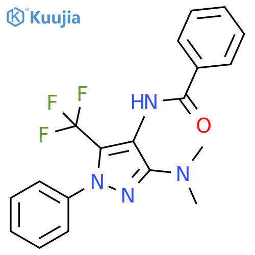 Benzamide,N-[3-(dimethylamino)-1-phenyl-5-(trifluoromethyl)-1H-pyrazol-4-yl]- structure
