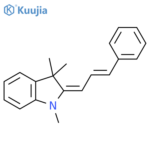 1H-Indole, 2,3-dihydro-1,3,3-trimethyl-2-(3-phenyl-2-propenylidene)-,(E,E)- structure