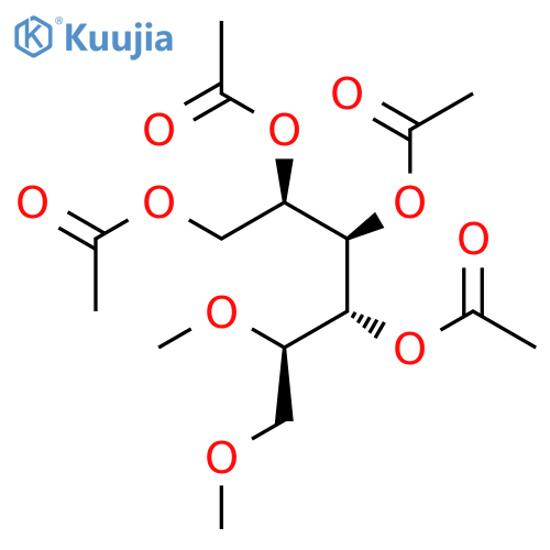 D-Mannitol, 1,2-di-O-methyl-, tetraacetate structure