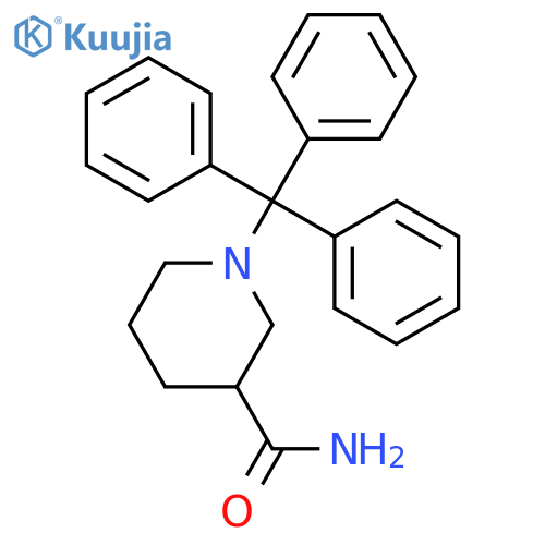 3-Piperidinecarboxamide, 1-(triphenylmethyl)- structure