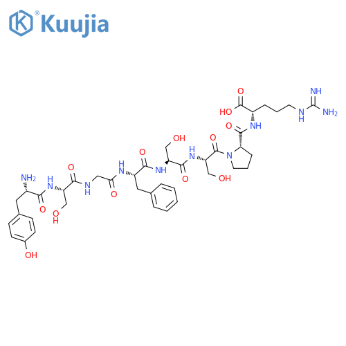 L-ARGININE, L-TYROSYL-L-SERYLGLYCYL-L-PHENYLALANYL-L-SERYL-L-SERYL-L-PROLYL- structure