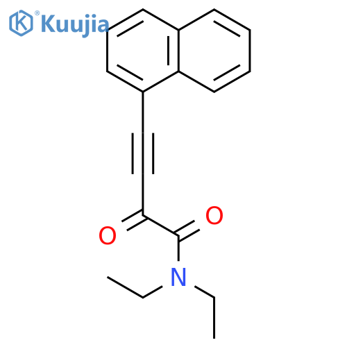 3-BUTYNAMIDE, N,N-DIETHYL-4-(1-NAPHTHALENYL)-2-OXO- structure