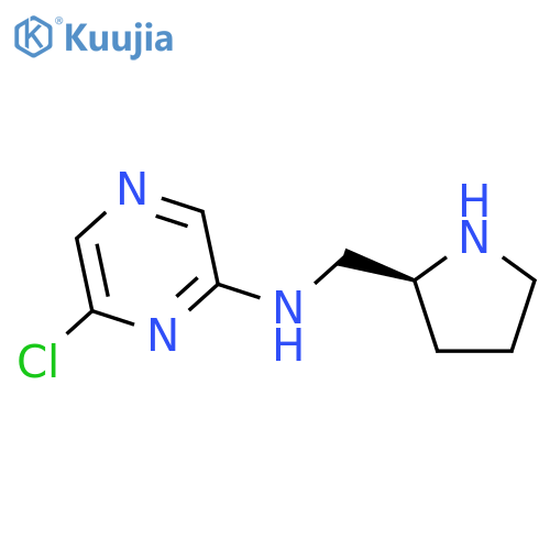 PYRAZINAMINE, 6-CHLORO-N-[(2S)-2-PYRROLIDINYLMETHYL]- structure