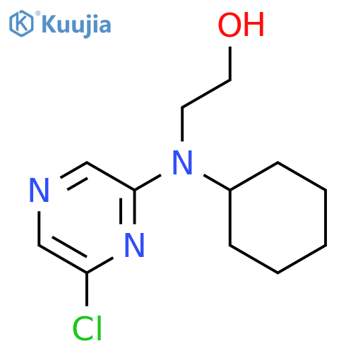 Ethanol, 2-[(6-chloropyrazinyl)cyclohexylamino]- structure