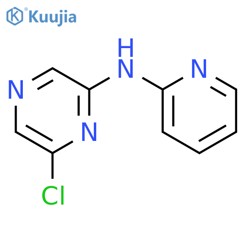 Pyrazinamine, 6-chloro-N-2-pyridinyl- structure
