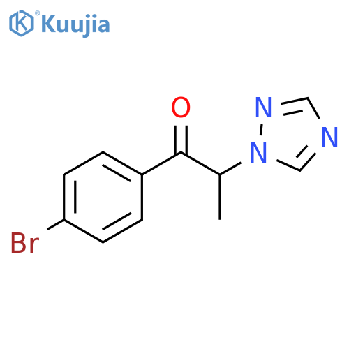 1-Propanone, 1-(4-bromophenyl)-2-(1H-1,2,4-triazol-1-yl)- structure