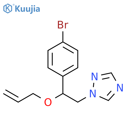 1H-1,2,4-Triazole, 1-[2-(4-bromophenyl)-2-(2-propenyloxy)ethyl]- structure