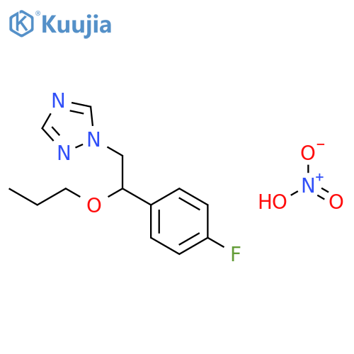 1H-1,2,4-Triazole, 1-[2-(4-fluorophenyl)-2-propoxyethyl]-, mononitrate structure