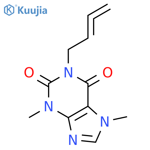 1H-PURINE-2,6-DIONE, 1-(2,3-BUTADIENYL)-3,7-DIHYDRO-3,7-DIMETHYL- structure