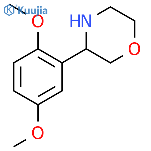 3-(2,5-dimethoxyphenyl)morpholine structure