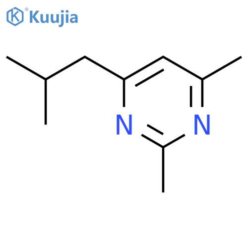 PYRIMIDINE, 2,4-DIMETHYL-6-(2-METHYLPROPYL)- structure
