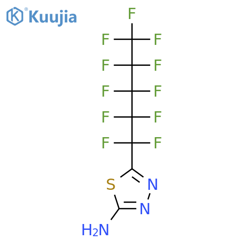 1,3,4-THIADIAZOL-2-AMINE, 5-(UNDECAFLUOROPENTYL)- structure