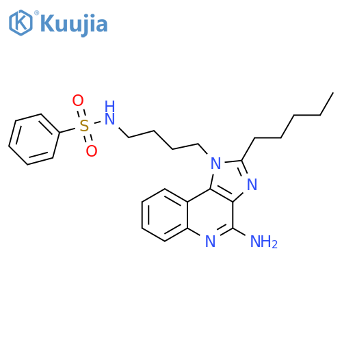 Benzenesulfonamide,N-[4-(4-amino-2-pentyl-1H-imidazo[4,5-c]quinolin-1-yl)butyl]- structure