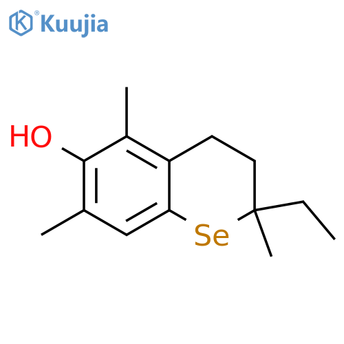 2H-1-BENZOSELENIN-6-OL, 2-ETHYL-3,4-DIHYDRO-2,5,7-TRIMETHYL- structure
