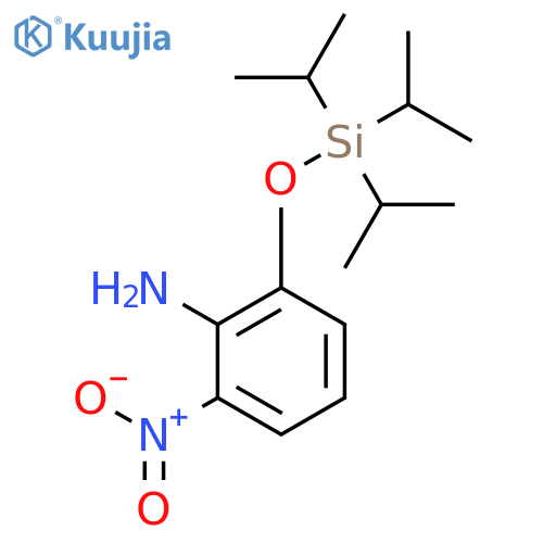 BENZENAMINE, 2-NITRO-6-[[TRIS(1-METHYLETHYL)SILYL]OXY]- structure