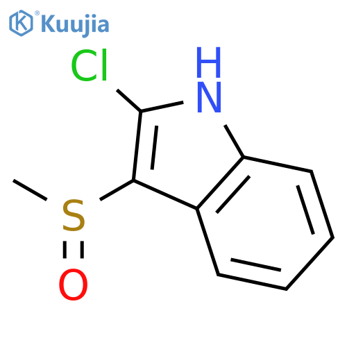 1H-Indole, 2-chloro-3-(methylsulfinyl)- structure