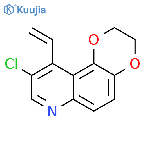 1,4-Dioxino[2,3-f]quinoline, 9-chloro-10-ethenyl-2,3-dihydro- structure