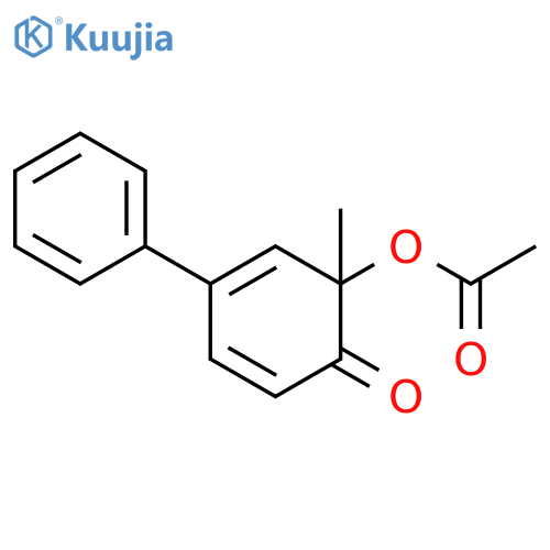 2,4-Cyclohexadien-1-one, 6-(acetyloxy)-6-methyl-4-phenyl- structure