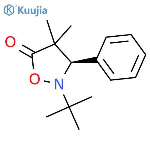 5-ISOXAZOLIDINONE, 2-(1,1-DIMETHYLETHYL)-4,4-DIMETHYL-3-PHENYL-, (3R)- structure