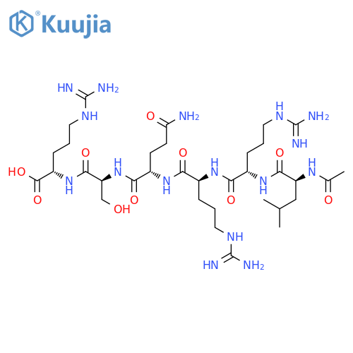L-ARGININE, N-ACETYL-L-LEUCYL-L-ARGINYL-L-ARGINYL-L-GLUTAMINYL-L-SERYL- structure