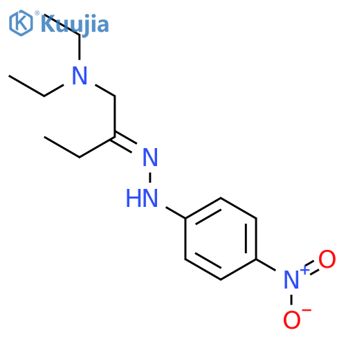 2-Butanone, 1-(diethylamino)-, (4-nitrophenyl)hydrazone structure