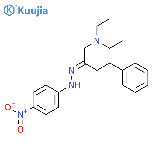 2-BUTANONE, 1-(DIETHYLAMINO)-4-PHENYL-, (4-NITROPHENYL)HYDRAZONE structure