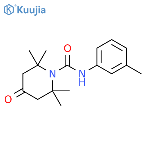1-Piperidinecarboxamide,2,2,6,6-tetramethyl-N-(3-methylphenyl)-4-oxo- structure