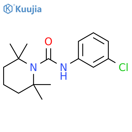 1-Piperidinecarboxamide, N-(3-chlorophenyl)-2,2,6,6-tetramethyl- structure