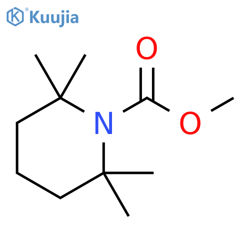 1-Piperidinecarboxylic acid, 2,2,6,6-tetramethyl-, methyl ester structure