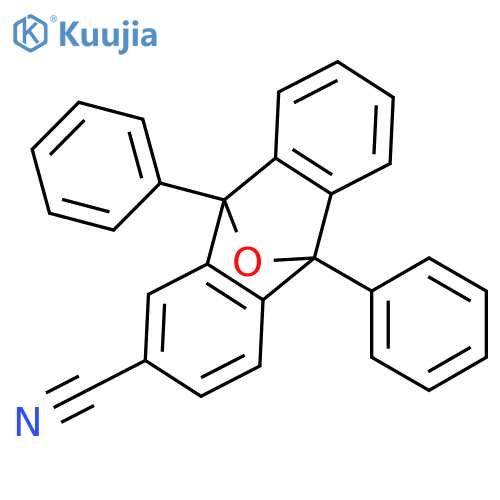 9,10-Epoxyanthracene-2-carbonitrile, 9,10-dihydro-9,10-diphenyl- structure