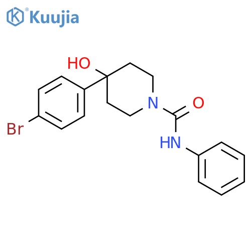 1-Piperidinecarboxamide, 4-(4-bromophenyl)-4-hydroxy-N-phenyl- structure
