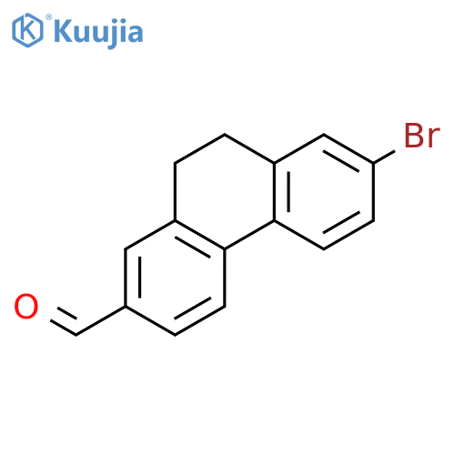 2-PHENANTHRENECARBOXALDEHYDE, 7-BROMO-9,10-DIHYDRO- structure