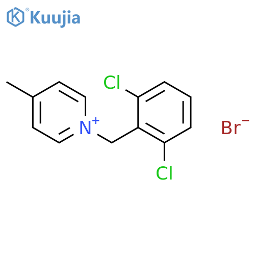 Pyridinium, 1-[(2,6-dichlorophenyl)methyl]-4-methyl-, bromide structure