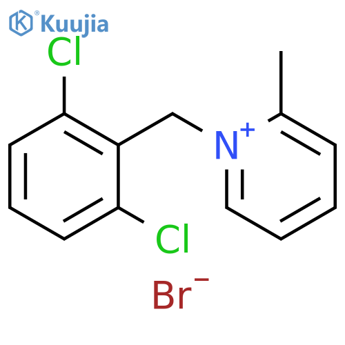 Pyridinium, 1-[(2,6-dichlorophenyl)methyl]-2-methyl-, bromide structure