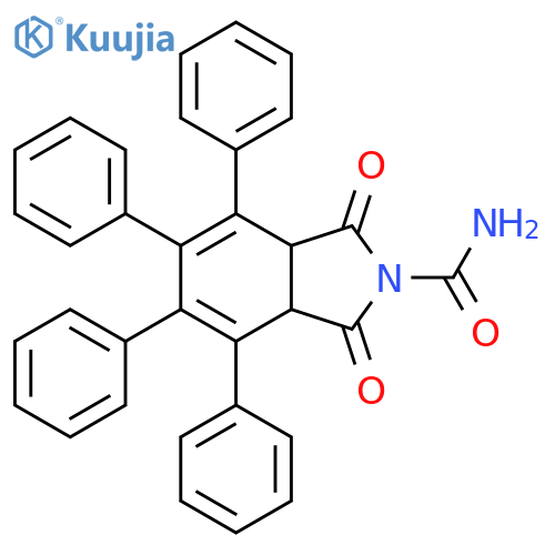 2H-Isoindole-2-carboxamide,1,3,3a,7a-tetrahydro-1,3-dioxo-4,5,6,7-tetraphenyl- structure