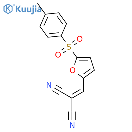 Propanedinitrile, [[5-[(4-methylphenyl)sulfonyl]-2-furanyl]methylene]- structure