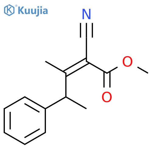 2-Pentenoic acid, 2-cyano-3-methyl-4-phenyl-, methyl ester, (Z)- structure