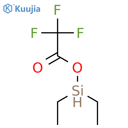 Acetic acid, trifluoro-, diethylsilyl ester structure
