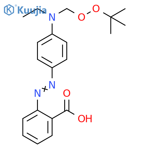 Benzoic acid,2-[[4-[[[(1,1-dimethylethyl)dioxy]methyl]ethylamino]phenyl]azo]- structure