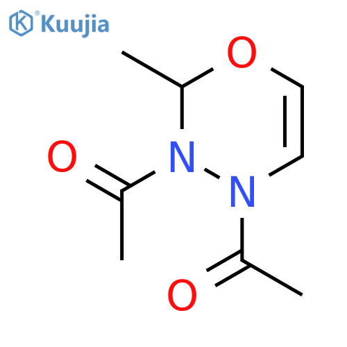 2H-1,3,4-Oxadiazine, 3,4-diacetyl-3,4-dihydro-2-methyl- structure
