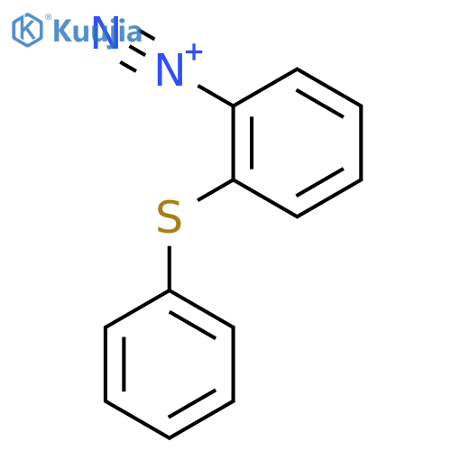 Benzenediazonium, (phenylthio)- structure