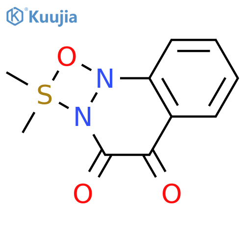 [1,2,3,4]Oxathiadiazeto[4,3-a]cinnoline,2,2,4,5-tetrahydro-2,2-dimethyl-4,5-dioxo- structure