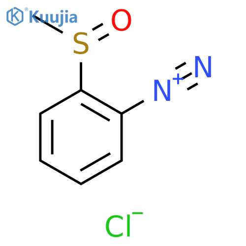 Benzenediazonium, 2-(methylsulfinyl)-, chloride structure
