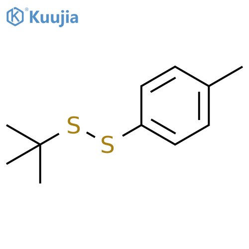 Disulfide, 1,1-dimethylethyl 4-methylphenyl structure